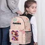 Mochila escolar infantil con nombre personalizada Halloween Highland Cow Pumpkin Design Waterproof Halloween Fall Back to School Gift for Boys Girls