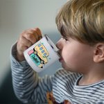 Personalized Cute School Bus 11oz Enamel Mug with Name Back to School Birthday Gift for Boys Girls