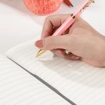 Lápiz personalizado de dibujos animados Apple Teach Love Inspire 100 páginas A5 Cuaderno de cuero forrado con nombre Regalo de agradecimiento por la v