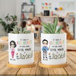 Personalized It Takes Big Heart To Help Shape Little Minds Planter Pot with Drainage Back to School Gift for Teacher