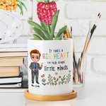 Personalized It Takes Big Heart To Help Shape Little Minds Planter Pot with Drainage Back to School Gift for Teacher