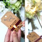 Étiquettes d'Allumage Personnalisées avec Noms et Date Accessoires de Mariage Porte-Allumettes Lot de 25 Cadeau Anniversaire Fiançailles pour Couple