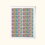 Personalized Colourful Dalmatian Dots Self-adhesive Name Stickers Back to School Appreciation Gift for Boy Girl Teacher