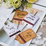 Étiquettes d'Allumage Personnalisées avec Noms et Date Accessoires de Mariage Porte-Allumettes Lot de 25 Cadeau Anniversaire Fiançailles pour Couple