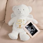 Personalized Handpicked for Earth By My Loved One Teddy Bear Plush Toy with Glitter Text  Angel Wings Pregnancy Keepsake Memorial Gift for Baby Kids
