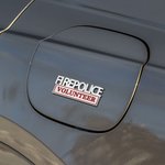 Distintivo adesivo personalizzato dei vigili del fuoco per auto con testi resistenti alle intemperie Accessori per auto regalo per i vigili del fuoco
