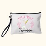 Personalizzato Golf 19 ° buca nome borsa trucco con braccialetto Accessori da golf regalo per le donne golfista