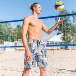 Maillot de Bain Personnalisé avec 1-5 Protraits Photos ou Animal de Compagnie Style Hawaïen Cadeau Anniversaire Estival pour Homme