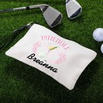 Personalizzato Golf 19 ° buca nome borsa trucco con braccialetto Accessori da golf regalo per le donne golfista