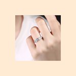 Personalisierte Multicolor eingraviert Edelstein Versprechen Sterling Silber Ring mit Text Geburtstag Engagement Geschenk für Frauen