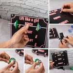 Mini tabellone rimovibile personalizzato per il sollevamento pesi con testo Regalo per la palestra di casa per l'allenatore amante del fitness