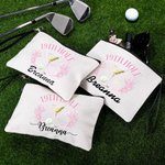 Personalizzato Golf 19 ° buca nome borsa trucco con braccialetto Accessori da golf regalo per le donne golfista