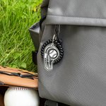 Henkilökohtainen Jalkapallo Koripallo Lentopallo Sydän Design Kirkas akryyli pilli Avaimenperä Spiral Rannekoru arvostus Urheilulahja PE-valmentajalle