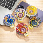 Personalized Acrylic Discipline Bulb Design Airbag Magsafe Phone Grip Stand Holder with Text School Badge Birthday Gift for University Student