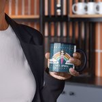 Spersonalizowany tęczowy kubek ceramiczny 11 uncji z imieniem na Dzień Nauczyciela Prezent dla nauczyciela z okazji Dnia Nauczyciela