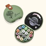 Personalized Birth Flower Portable DIY Sewing Tools Kit Storage Box with Name Birthday Gift for Sewing Handcraft Lovers