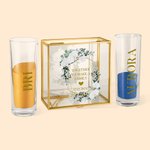 Set d'Accessoires de Sable Personnalisé avec Noms et Date pour Cérémonie de Mariage Cadeau pour Couple Marié Mariée