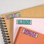 Personalized Colourful Dalmatian Dots Self-adhesive Name Stickers Back to School Appreciation Gift for Boy Girl Teacher