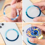 Personalized Acrylic Discipline Bulb Design Airbag Magsafe Phone Grip Stand Holder with Text School Badge Birthday Gift for University Student
