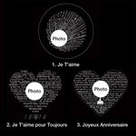 Bracelet Personnalisé avec Projection de Photo en 100 Langues Cadeau de la Saint-Valentin Anniversaire Fête pour les Femmes