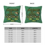Personalizado Hooked On Being Papa Tema Pesca Funda Almohada con Nombres Camuflaje Decoración del Hogar Cumpleaños Día de los Abuelos para Papá Abuelo