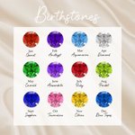 Gepersonaliseerde Thaise Naam Hanger Ketting met Geboortesteen Thailand Laos Naambordje Sieraden Verjaardag Verjaardag Cadeau voor Vrouwen