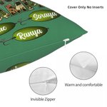 Personalizado Hooked On Being Papa Tema Pesca Funda Almohada con Nombres Camuflaje Decoración del Hogar Cumpleaños Día de los Abuelos para Papá Abuelo