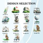 Personalised Multi-Colour Golf Scoring Card Holder with Name Birthday Gift for Golf Lovers