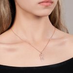 Personalized Dog Cat Paw Wing Necklace with 1-12 Names Birthday Jewelry Gift for Women