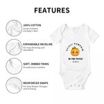 Gepersonaliseerde schattigste coolste liefste pompoen in de patch 100% katoen baby rompertje met naam Baby Shower Halloween cadeau voor pasgeborenen