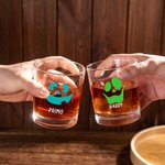 Personalisierte Jack-O'-Lantern 10oz Whiskey Gläser mit Namen Geburtstag Halloween Großeltern Tag Geschenk für Familie Freunde