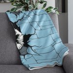 Couverture Personnalisée avec Titre 1-3 Chats Chiens et Noms Petits Coquins Cadeau Anniversaire Noël pour Famille Amoureux des Animaux de Compagnie