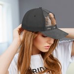 Personalized Vintage Style Cute Pet Photos Adjustable Baseball Cap with Names Sports Accessories Birthday Gift for Cat Dog Pet Lovers