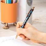 Stylos à Bille Pailletés Personnalisés avec Nom Lot de 2-15 Stylos Rétractables Cadeau Anniversaire Mariage pour Amie Mariée
