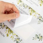 Personalized Eucalyptus Theme Wedding Water Bottle Labels Set of 30 Engagement Bridal Shower Party Gift