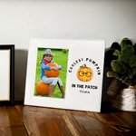 Marco de fotos de piel personalizado con nombre para pared o mesa Regalo de cumpleaños de Halloween para niños