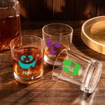 Personalisierte Jack-O'-Lantern 10oz Whiskey Gläser mit Namen Geburtstag Halloween Großeltern Tag Geschenk für Familie Freunde