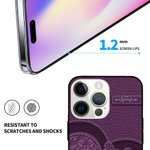 Gepersonaliseerd kunstlederen hart telefoonhoesje voor iPhone met 1-10 namen Verjaardagscadeau voor oma en moeder