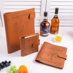 Personalisiertes Cocktail Rezept Leder-Notizbuch mit Namen 70 Blatt Nachfüllbares Ringbuch Geburtstag Oktoberfest Geschenk für Cocktail-Liebhaber
