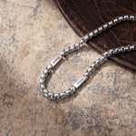Personalized Cuban Men Necklace with 2  Names Birthday Anniversary Gift for Men