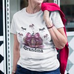 Spersonalizowana koszulka z dyniami i nietoperzami 100% bawełny Unisex Koszulka dla dzieci i dorosłych Halloween Prezent na Święto Dziękczynienia dla rodziny