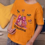 Spersonalizowana koszulka z dyniami i nietoperzami 100% bawełny Unisex Koszulka dla dzieci i dorosłych Halloween Prezent na Święto Dziękczynienia dla rodziny