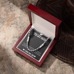Personalized Cuban Men Necklace with 2  Names Birthday Anniversary Gift for Men
