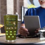 Personalized Hooked On Being Papa 30oz Tumbler with 1-16 Names Grandparents Day Father's Day Gift for Grandpa Dad