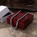 Personalized Cuban Men Necklace with 2  Names Birthday Anniversary Gift for Men