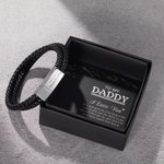 Pulsera de cuerda trenzada de cuero personalizado clásico con texto grabado Cumpleaños Día de San Valentín Regalo para los hombres