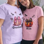 Spersonalizowana koszulka z dyniami i nietoperzami 100% bawełny Unisex Koszulka dla dzieci i dorosłych Halloween Prezent na Święto Dziękczynienia dla rodziny
