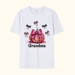Spersonalizowana koszulka z dyniami i nietoperzami 100% bawełny Unisex Koszulka dla dzieci i dorosłych Halloween Prezent na Święto Dziękczynienia dla rodziny