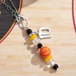 Personalized Handmade Silicone Sports Ball Water Bottle Handle Charm with Number for Stanley Tumbler Birthday Game Day Gift for Sport Lover