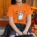 Personlig Söt Spöke Fladdermus Barn Aldult T-shirt Baby Bodysuit Halloween Present till Familj Vän